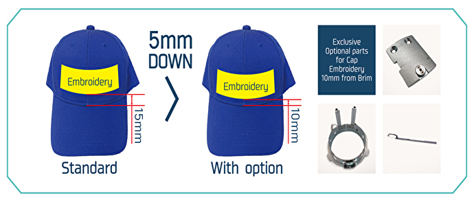 HappyJapan embroidery machine cap kit