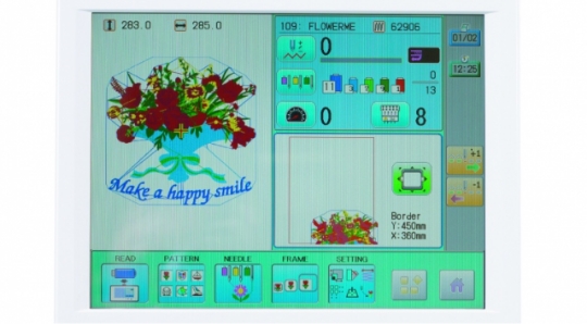 10.4 inch Control Panel for HappyJapan's embroidery machines
