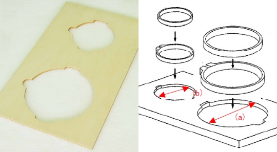 Round Frame Preparation Base for HappyJapan's embroidery machines