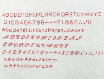 Lettering stitch